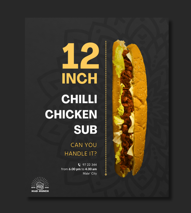 Food Delivery in Male' Foot Long Sub