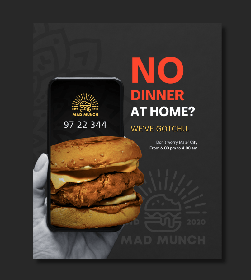 Food Delivery in Male' Burger