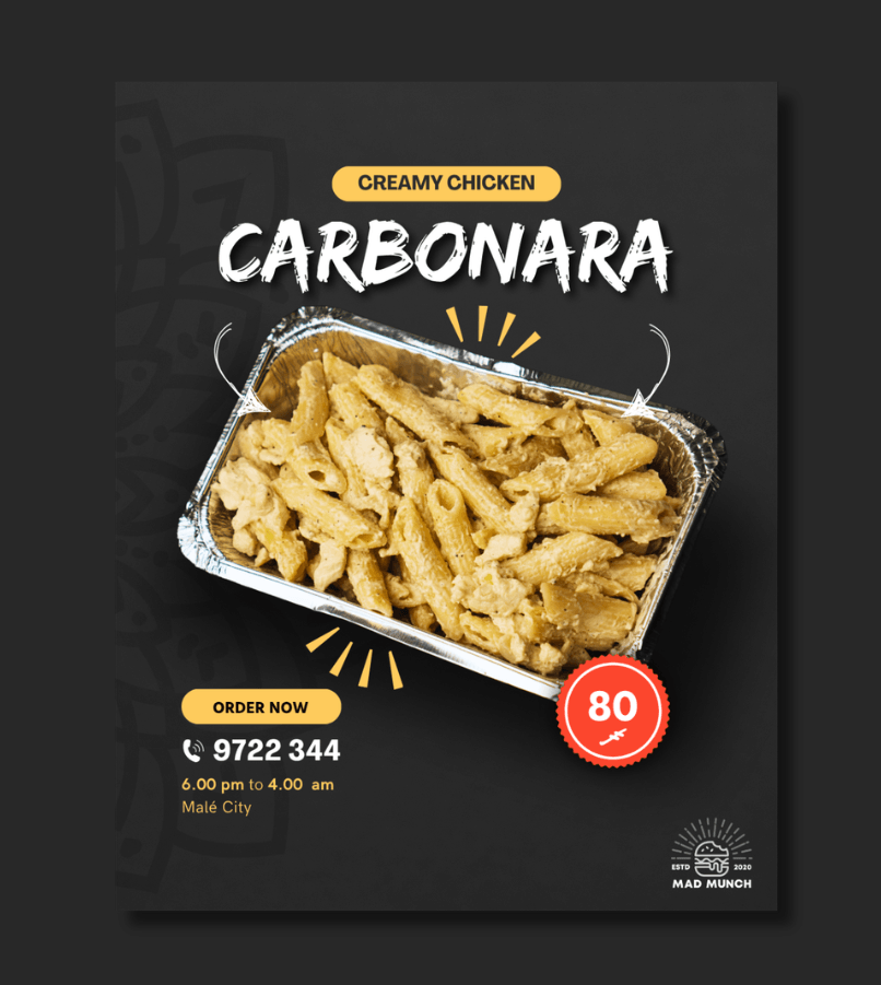 Food Delivery in Male' Carbonara
