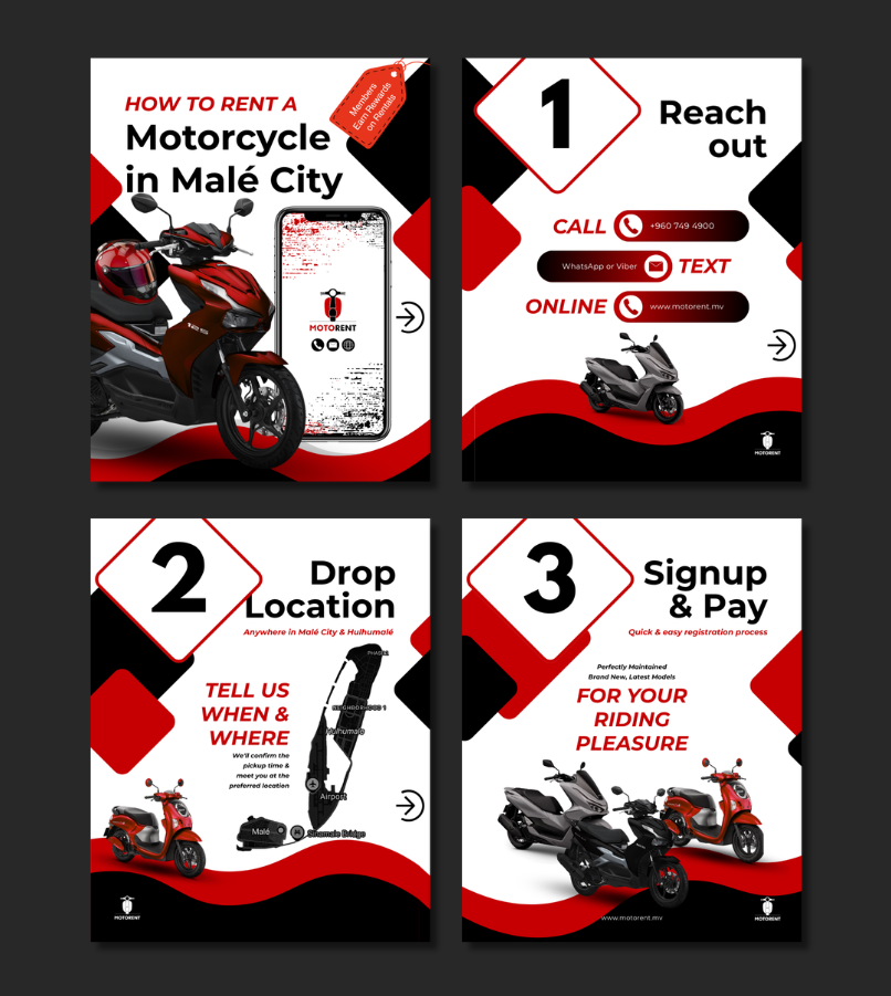 How to rent Motorcycle In Male' City